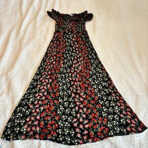 Patrons of Peace Black Floral Patterned Dress